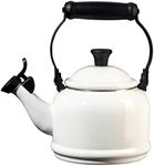 LE CREUSET Enamel On Steel Demi Tea Kettle, 1.25 qt, White (Q9401-16)