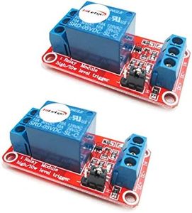 HiLetgo 2pcs 5V One Channel Relay Module Relay Switch with OPTO Isolation High Low Level Trigger