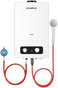CAMPLUX BD264-DE Gas-Durchlauferhitzer, 10 Liter, LPG, 50 mbar, für Wohnmobil/Camping/Garten/Mobilhäuser/kleine Häuser