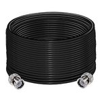 TUOLNK BNC Extension Cable RG58 BNC Male to BNC Male Jumper Low Loss 50 ohm CB Radio Coax Cable 65.6ft(20M) BNC Wifi Antenna Coaxial Cable for CB Radio HAM Radio