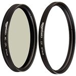 AmazonBasics Circular Polarizer Camera Photography Lens - 67 mm & UV Protection Camera Lens Filter - 67mm