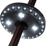 Umbrella Light 3 Lighting Modes, Cordless 28 LED Lights at 200 lux- 4 x AA Battery Operated, Umbrella Pole Light for Camping Tents, Patio Umbrellas or Outdoor Use