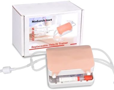Medarchitect Portable Phlebotomy Practice Kit, IV Start Kit with Replaceable Parts and Storage Case, for Venipuncture and Blood Draw, for Nurses Medical Students and Training Institutions