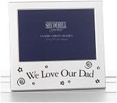 Shudehill 5" x 3" We Love Our Dad Photo Frame Occasion Gift Present 73505, Silver, Size 5" x 3.5"