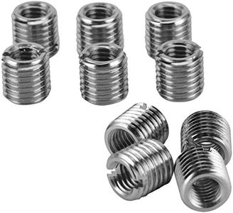 10pcs Self Tapping Thread Insert, Externally Threaded Insert Inner M8 X 1.25 Outer M12 X 1.5 Length 12mm Hardware Accessories