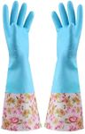 Rubber Latex Waterproof Dishwashing Cleaning Gloves