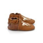 Robeez Funny Cow Crib Shoe, Camel, 3 UK Child