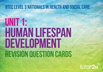 BTEC National Health & Social Care UNIT 1 Revision Question Cards: for 2025 and 2026 exams (tutor2u BTEC National Health & Social Care)