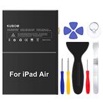 KUBOM Replacement Battery for iPad Air or iPad 5th 6th 7th, Full 8827mAh 0 Cycle Battery - Include Complete Repair Tool Kits [A1474，A1475，A1476，A1822，A1823，A1893,A1954 A2197 A2198 A2200]