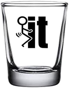 Rogue River Tactical Sarcastic Funny Screw It Shot Glass, Gift Idea for Friend, Coworker or Boss, 1.5 Ounce