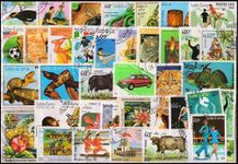 ISC~ Laos Stamps - 100 Different Used Stamps, All Thematic & Large Stamps, All Genuine Postage Stamps ~ STAMPEX