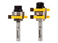 Yonico Tongue and Groove Router Bits Set 3/4-Inch 2 Bit 1/4-Inch Shank 15228q