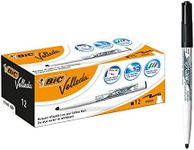 BIC Velleda 1741 Whiteboard Markers Medium Bullet Nib - Black, Box of 12, 1199174109