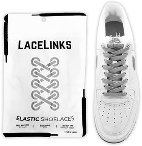 LaceLinks Elastic No Tie Shoe Laces – Quick Lock Stretchy Shoelaces for Adults & Kids, Sneakers, Running and Casual Shoes