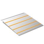 Door Threshold ramp, Door ramp for 2in to 8in Rise, Heavy Duty Front Door ramp for Elderly wheelchairs/Walkers/Scooters(33.5" L*31.7" W, Alloy Iron, 32LBs, Max 800LBs)