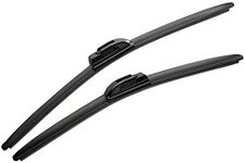 MOTIUM 26"+16" Super Silicone Windshield Wiper Blades, Fit for J hook Wiper Arms (set of 2)