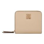 NINE WEST Women's Grid 9 SLG Small Zip Around Wallet, Beige, One Size