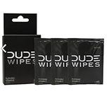 Dude Wipes Travel Packets Flushable Single Wipes for Travel, Unscented with Vitamin-E & Aloe, 100% Biodegradable - Dude Wipes Travel Packets Flushable Single Wipes for Travel, One 3 Count Package