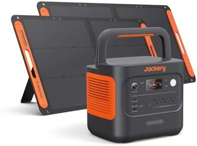 Jackery Explorer 2000 v2 Power Station and 2 * 100W Solar Panels, 2042Wh LiFePO4 Home Backup Battery, 2200W Solar Generator, USB-C PD 100W Fast Charging for Emergencies, Power Outages, Camping