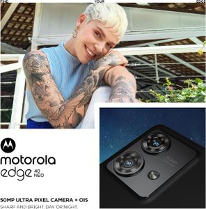 Motorola Moto Edge 40 Neo Smartphone, 12GB RAM 256GB, Black