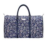 Signare Tapestry Large Duffel Bag Overnight Bags Weekend Bag for Women with Fashion Pattern Design (Sea Shell, BHOLD-Shell)