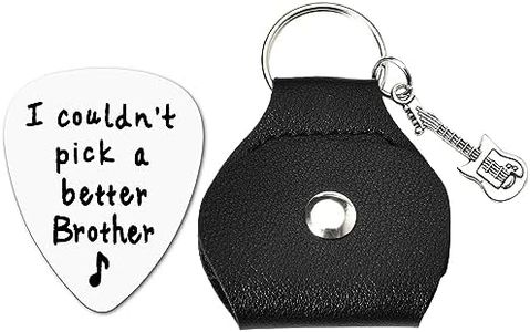 Brother Gifts for Men I Couldn’t Pick a Better Brother Keychains from Sister Funny Musician Big Brother Birthday Christmas Graduation Gifts from Little Sister Friend Guitar Lovers Bro Guitar Pick