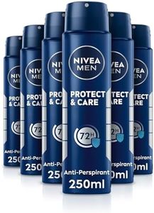 NIVEA Men Protect & Care Spray (6 x 250ml), Anti-Perspirant for 72H Protection, Gentle and Effective Deodorant Free From Alcohol