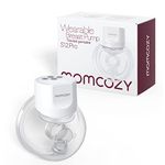 Momcozy S12 Pro Hands-Free Breast Pump Wearable, Double Wireless Pump with Comfortable Double-Sealed Flange, 3 Modes & 9 Levels Electric Pump Portable, Smart Display, 24mm, 1 Pack