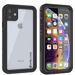 Punkcase for iPhone 11 Waterproof Case [Extreme Series] [Slim Fit] [IP68 Certified] [Shockproof] [Snowproof] Armor Cover W/Built in Screen Protector Compatible with iPhone 11 (6.1") (Black)