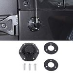 Voodonala for Jeep Radio Antenna Base Cover Antenna Housing Mount Lid Cap Base Fit for Jeep Wrangler 2007-2024+ JK JKU JL JLU Gladiator JT 4xe Exterior Accessories,ABS Black