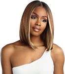 Sensationnel Butta lace front wigs - human hair blend bob 12inch extra wide 5 inch part preplucked hairline HD lace - Butta HHM bob 12 inch (T2/30)