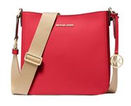 Michael Kors Small Leather Crossbody Bag, Bright Red, Small