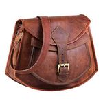 HULSH Leather crossbody bags for women A perfect Brown Leather purses and handbags for Everyday use | Handmade Leather handbags for women | Unique and Stylish brown leather purse