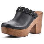 WHITE MOUNTAIN Women's Toss Up Clog, Black/Burn/Smooth, 9 UK