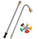 Stone Banks Angled Spray Lance, Underchassis Wash Lance Compatible with Karcher K2 K3 K4 K5 K6 K7 Pressure Washers, Guttering Cleaning Kit Gutter Rod Cleaner Attachment Pressure Washer Accessory