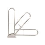 Viking SS304 Grab Bar for Handicapped Persons| |Stainless Steel 304 | Brushed | Foldable Space Saving Design | for Toilet Seat | Handicap Senior Bariatrics Toilet Handrails |Safety Bar Hand Support|