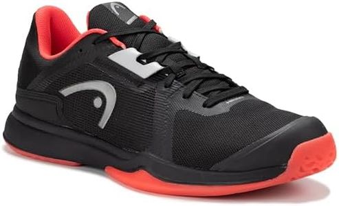 HEAD Unisex Sprint Team Sports Shoe, Black/Coral, 12 UK