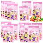 IOSCDH 30 Bar-bie Party Favour Bags, Girls Birthday Party Supplies Plastic Small Gift Bags for Children's Birthday Gift Bag with Handle Treat Candy Bags Party Favor for Xmas Birthday Sweets A