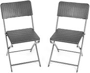 CHRISTOW Folding Garden Chairs Set 