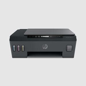 HP Smart Tank 500 All-in-One Printer, Print, Copy, Scan, Hi-Speed USB 2.0, Up to 11/5 ppm (Black/Color), 100-sheet Input Tray, 30-Sheet Output Tray, 1000-page Duty Cycle, Color