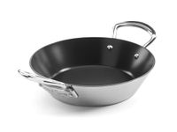 Classic 28cm Non-Stick Stainless Steel Triply Paella Pan Made in England