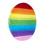 UNIIDECO Rainbow Pinata, Small Colorful Easter Egg Piñata Mexican Pinata for Girls Boys Adults Birthday Party Holiday Decorations