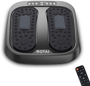 ROTAI Appareil de massage des pieds avec télécommande, multi-relaxations et soulagement de la douleur – Le masseur de pieds Shiatsu augmente la circulation, soulage les raideurs musculaires fatigués