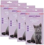 40PK Paws & Claws 72cm Scented Kitty Poo Cleaning Liners for Cat Litter Trays