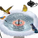 lollyes Bird Bath Heater with Fount