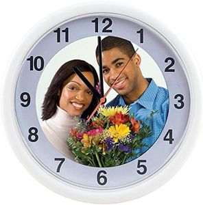 Neil Enterprises Inc. White Plastic Photo Wall Clocks - Case of 12