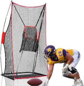 DoubleHorse Football Net Portable Football Kicking Cage 7 x 4 FT Football Practice Throwing Net Lightweight Throwing Target Quick Assemble