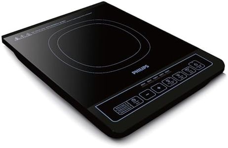 Philips 5000 Series Induction Cooker, 2000W High Power, 5 Power Levels, 3 Menus, Overheating Protection, Easy to Clean, Black (HD4902/60)