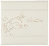 Pioneer Photo Albums 12 x 12-Inch Postbound Embroidered Scroll and Wedding Sewn Leatherette Cover Memory Book, Ivory
