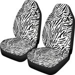 Aoopistc Zebra Stripe Print Car Seat Cover High Back Stretchy Bucket Auto Seats Cushion for Most Cars SUV Sedan Trucks